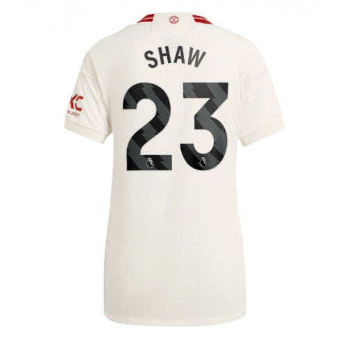 Ženski Nogometni dresi Manchester United Luke Shaw #23 Tretji 2023-24 Kratek Rokav